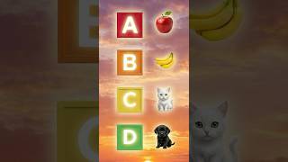 ABC Words Song  🍎(A-H) | Alphabet &Phonics
