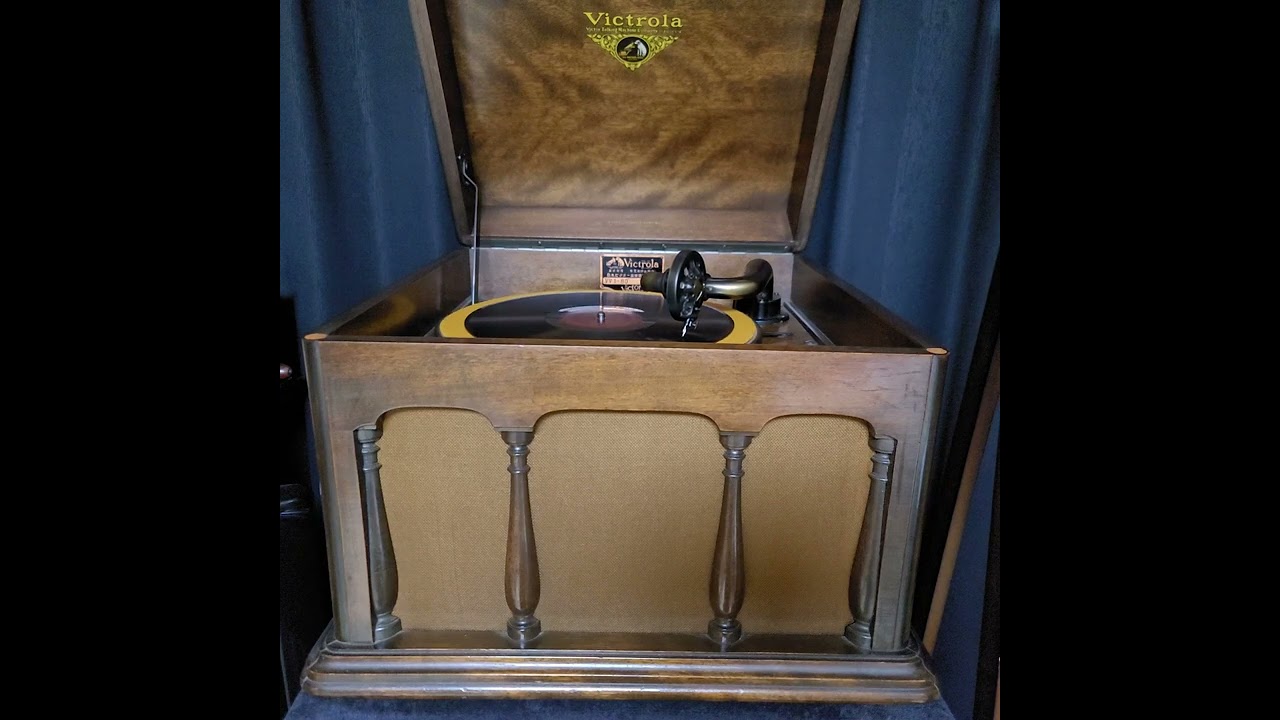 關屋 敏子 ♪千鳥なく♪ 1930年 78rpm. Victor VV 1 ｰ 80 phonograph