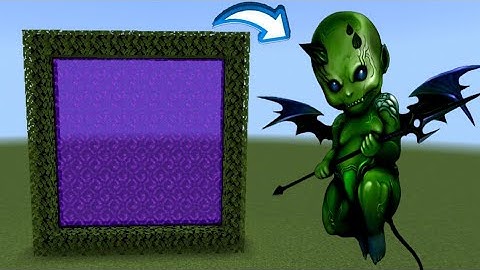 | How To Make a PORTAL to the ALIEN Dimension in Minecraft Pocket Edition |