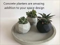 How to make geometric concrete planter