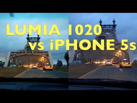 iPhone 5s vs Nokia Lumia 1020 Night Video
