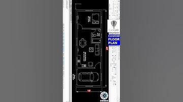 Created 45 x 15 House Plan in COREL CAD 🏡
