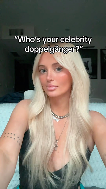 My YOUTUBE doppelgänger! Who’s your look alike?? #lookalike #celebrity #trend