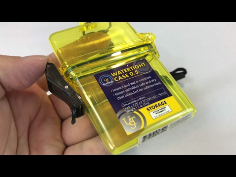 UST Marine 0.5 Watertight Clear Yellow EDC Case Container Review