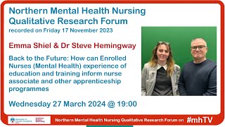 #mhTV episode 159  Emma Shiel & Dr Steve Hemingway at #NorQual