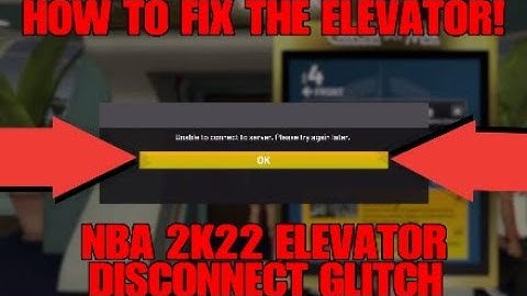 NBA 2K22- HOW TO FIX THE ELEVATOR NOT WORKING GLITCH!!!