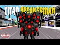 Aku membuat titan speakerman upgrade multiverse di brookhaven wid  roblox