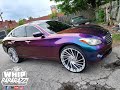 Wrapped Infiniti M37 on 26" Forgi's Done by Wrap Starz of Memphis Lifted by Kc Customs