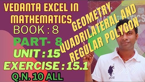 Geometry:Quadrilateral and regular polygon| Exe:15.1| QN.10| a swimming pool is in the shape of rect