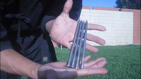 Throwing no spin Hole punchers (aka Shurikens in other countries) for examples  Part 1