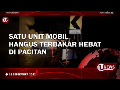 SATU UNIT MOBIL HANGUS TERBAKAR DI PACITAN
