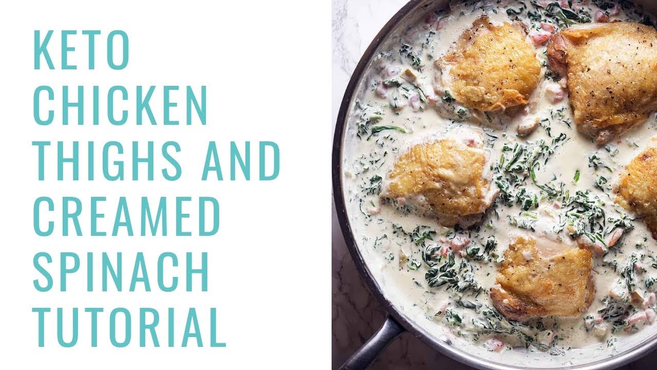 Keto Creamy Spinach Chicken Keto Chicken Recipe YouTube