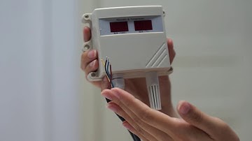 Temperature and humidity sensor with LED