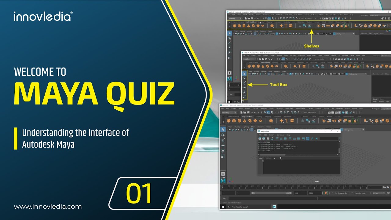 Викторина по Maya - 01 • Понимание интерфейса