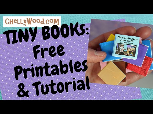 Miniature children's book tutorial and printie – The Den of Slack