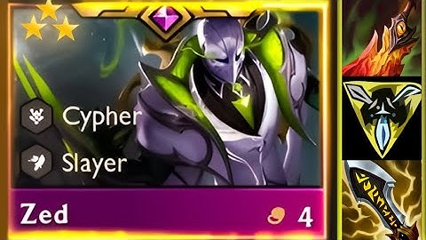 Early Zed Cypher " the new High-risk High-reward Comp " 3 star zed | TFT Set 14 gameplay