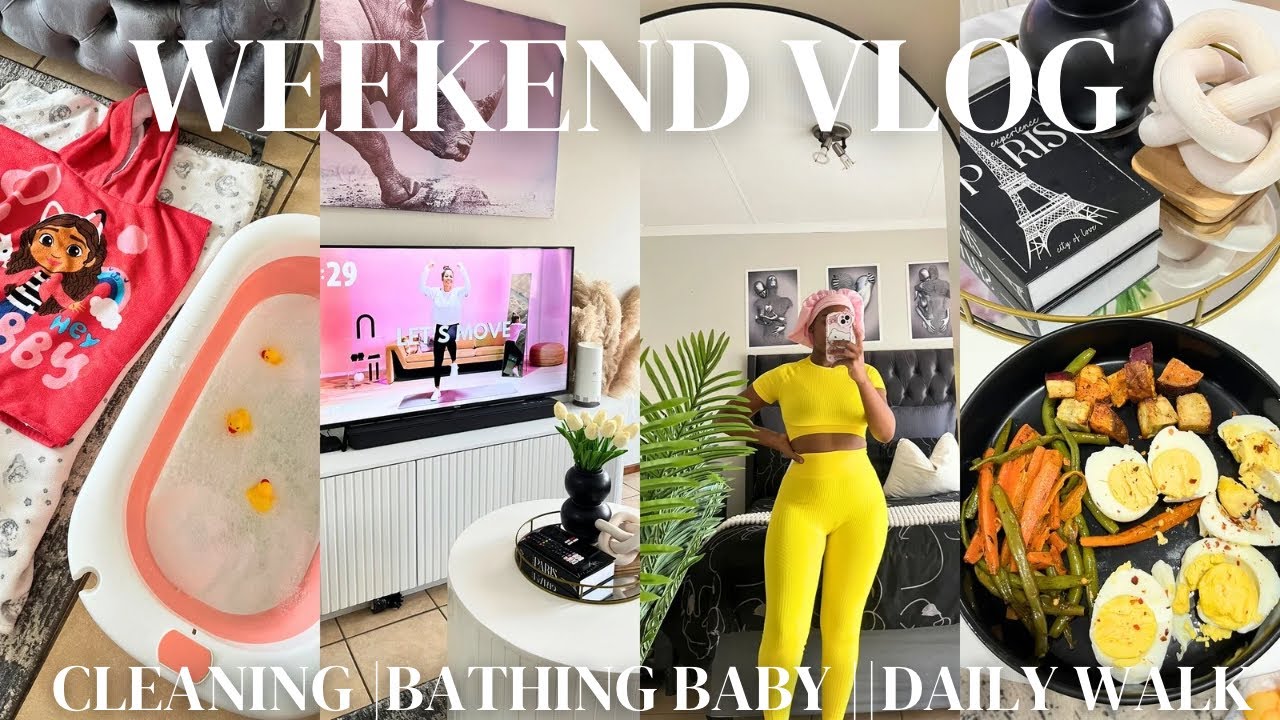 #VLOG : CLEANING | BATHING BABY |DAILY WALKS AND MORE 