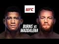 PREVIA GILBERT BURNS vs JACK DELLA MADDALENA