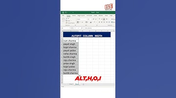 How to Autofit Column Width in Excel | ESS INSTITUTE | EXCEL Tips