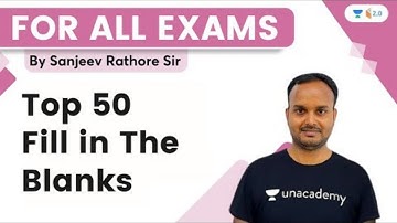 Top 50 Fill in The Blanks | English | For All Exams | Sanjeev Rathore | Wifistudy 2.0