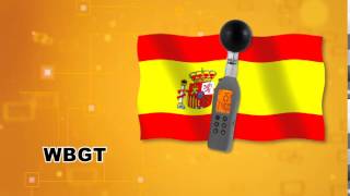 AZ 87782  Handheld Type WBGT (Wet Bulb Globe Temperature) Meter