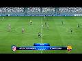 ATLETICO MADRID VS BARCELONA UEFA CHAMPIONS LEAGUE PES 2013 GAMEPLAY PC RETRO GAMES 