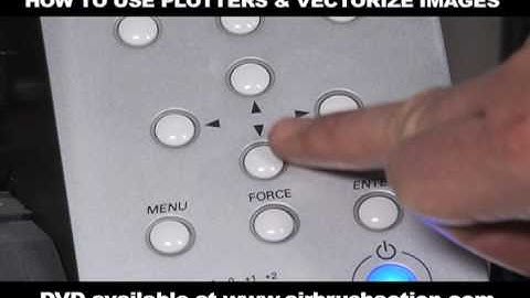 HOW TO USE A PLOTTER AND VECTORIZE IMAGES - DVD PROMO