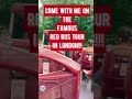 1st time on London’s famous Big Red Bus #familytravel #shorts