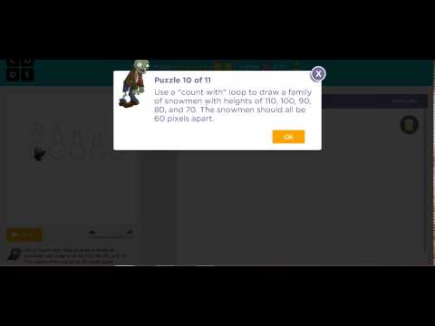 Code.org: The Artist 3: Stage 11: Puzzles 8-11