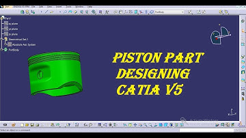 Catia V5 Tutorial Beginners - Part Design - Piston