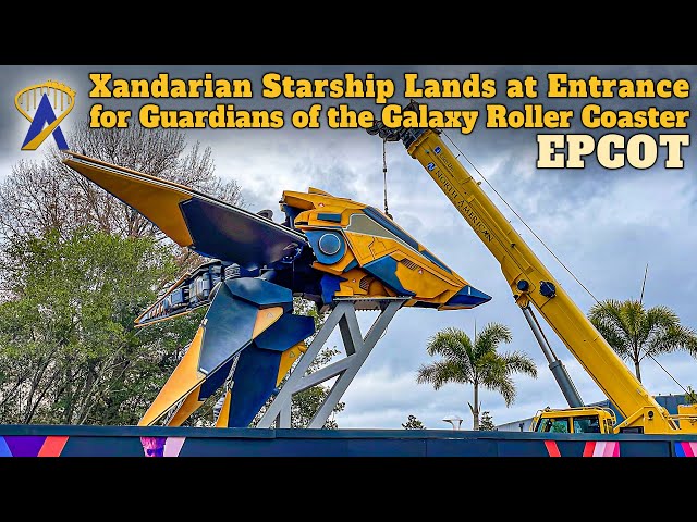 Xandarian Starship “Star Blaster” is mid-assembly at Guardians of