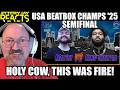 King Inertia vs Match - Solo Battles Semifinals - USA Beatbox Championships 2025 - Reaction