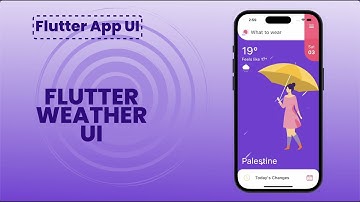 Flutter Weather UI - Flutter Animation UI - Speed Code