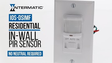 Intermatic IOS-DSIMF Series In-Wall Occupancy Sensor Overview