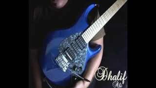 Dhalif Ali Fusion Blues Guitar Backing Track in A minor chords