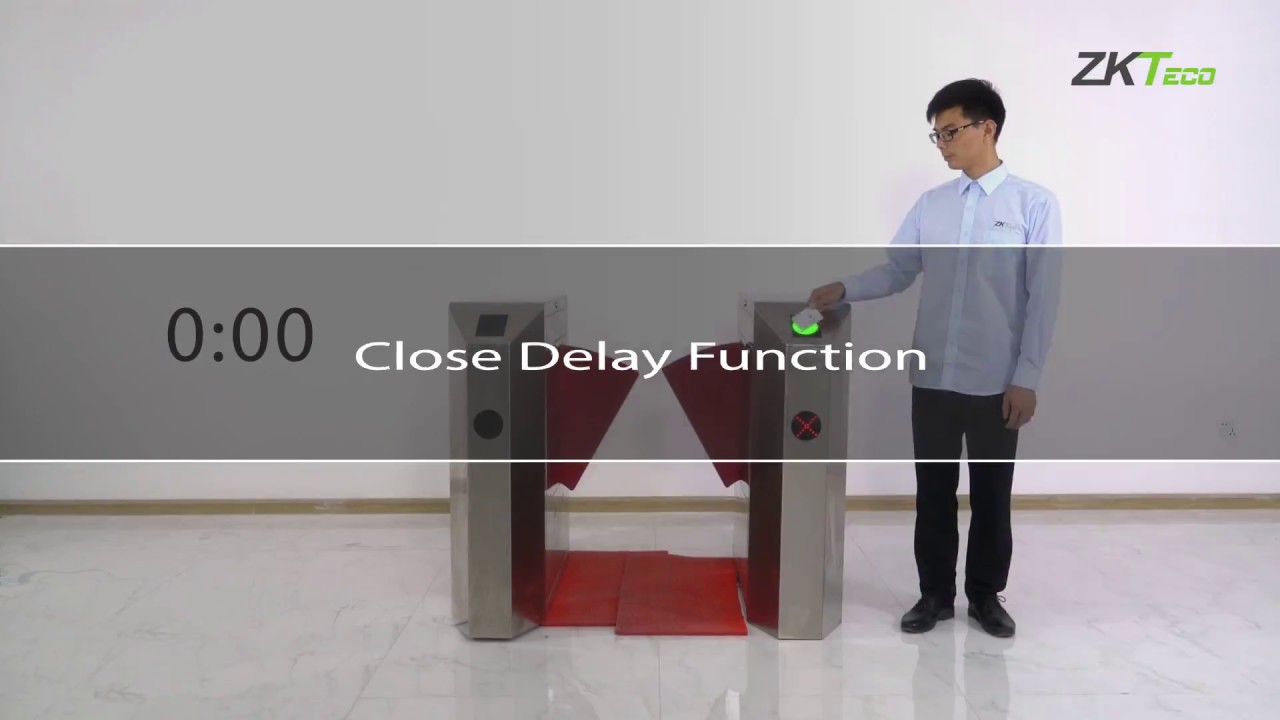 FBL Series Flap Barrier Turnstile Demostration