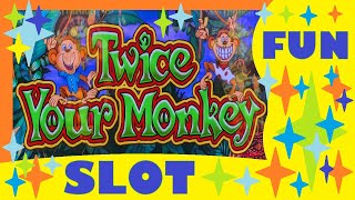 TWICE YOUR MONKEY slot played at the STRAT in Las Vegas