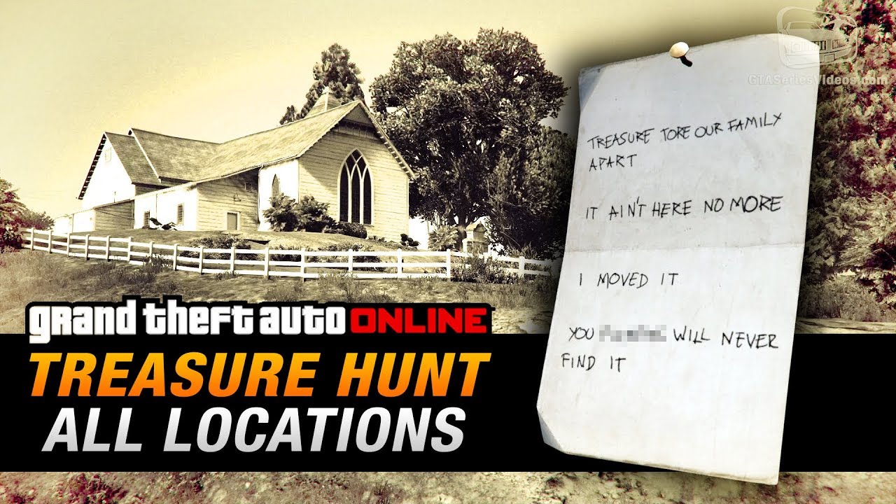 GTA Online Treasure Hunt - All 20 Locations [Double-Action Revolver]