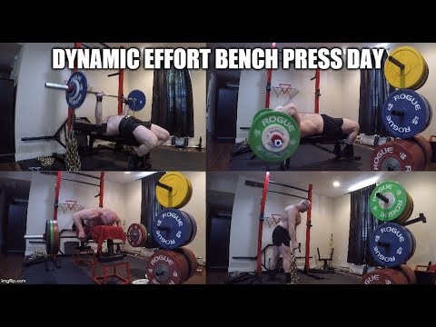 7 5 2019 Orc Mode Training Dynamic Effort Chain Bench Press