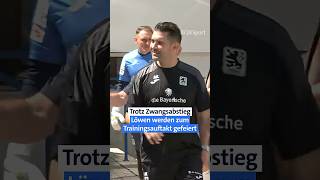 Löwen bei Trainingsauftakt gefeiert