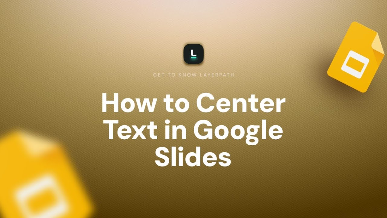 How to Center Text in Google Slides | Align Like a Pro - YouTube