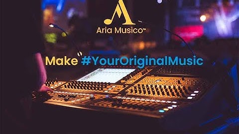 Music Production Course Intro | Make #YourOriginalMusic | Aria Musico™