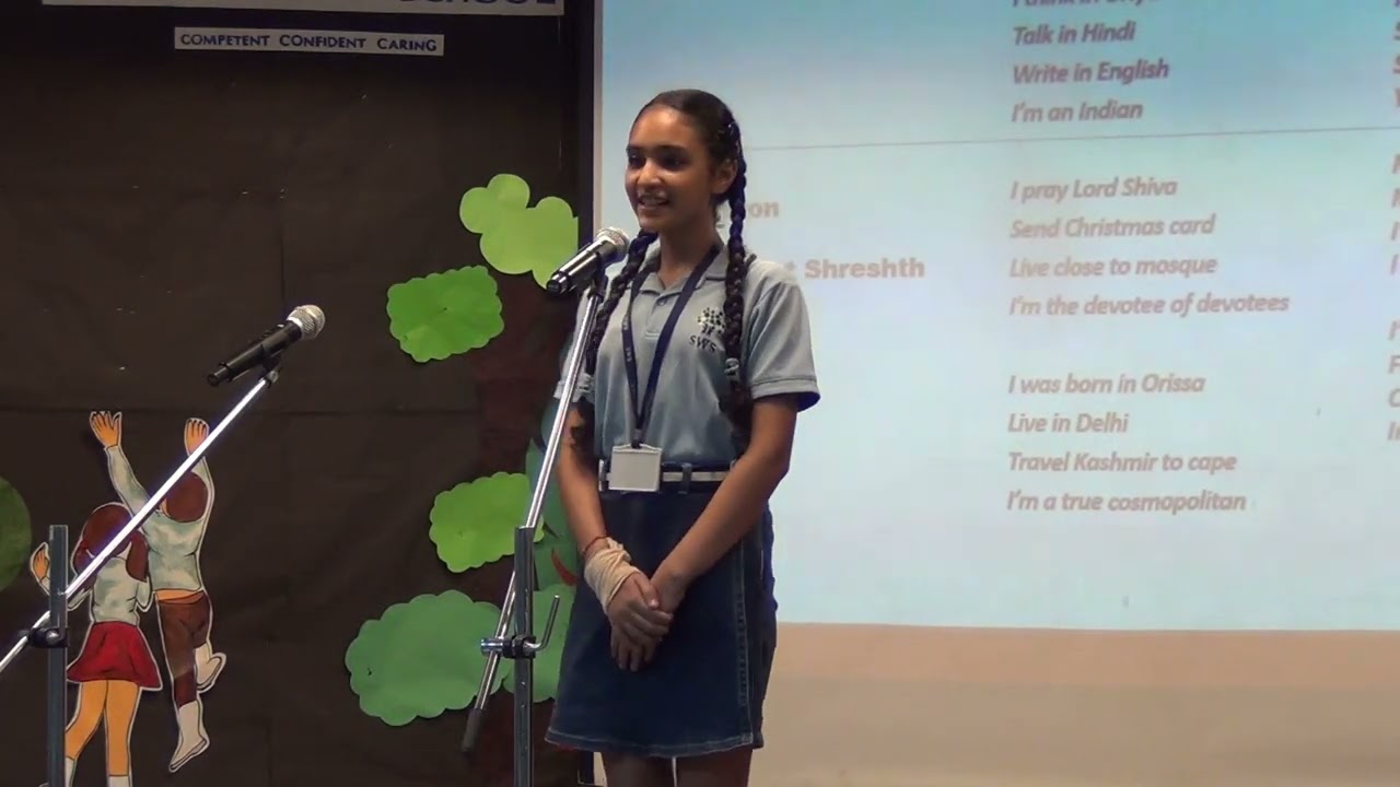 Assembly on Ek Bhart Shreshth Bharat By Class 5 B