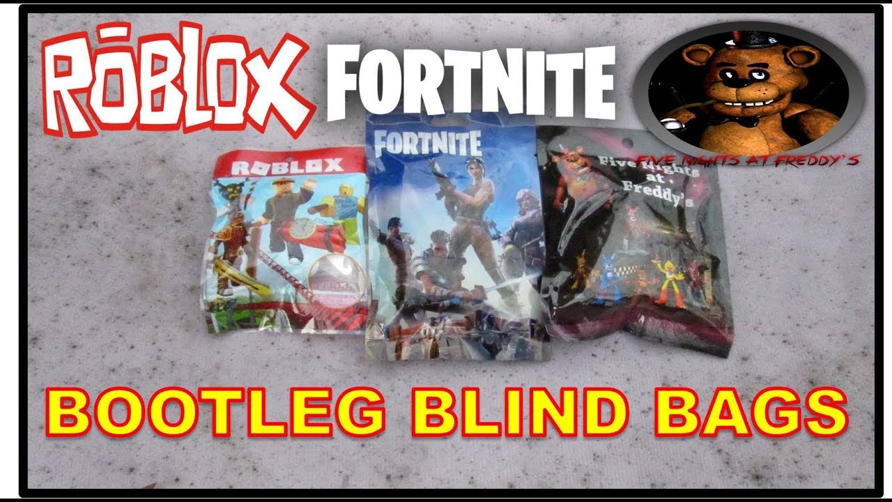 Bootleg Blind Bags Roblox Fortnite Five Nights At Freddys Unbagging Video Game Blind Bags - roblox bootleg game over