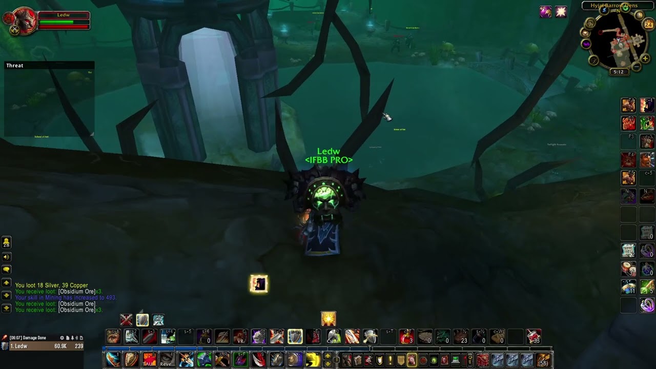 Cataclysm Classic - Mount Hyjal Obsidium Ore low effort farm