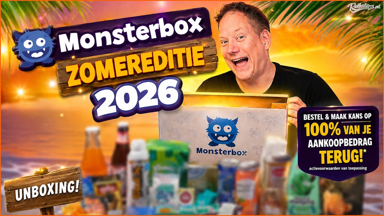 MONSTERBOX ZOMEREDITIE 2026 UITPAKKEN! ☀️ WAT ZIT ER DEZE KEER IN?! + WINACTIE - VLOG #799