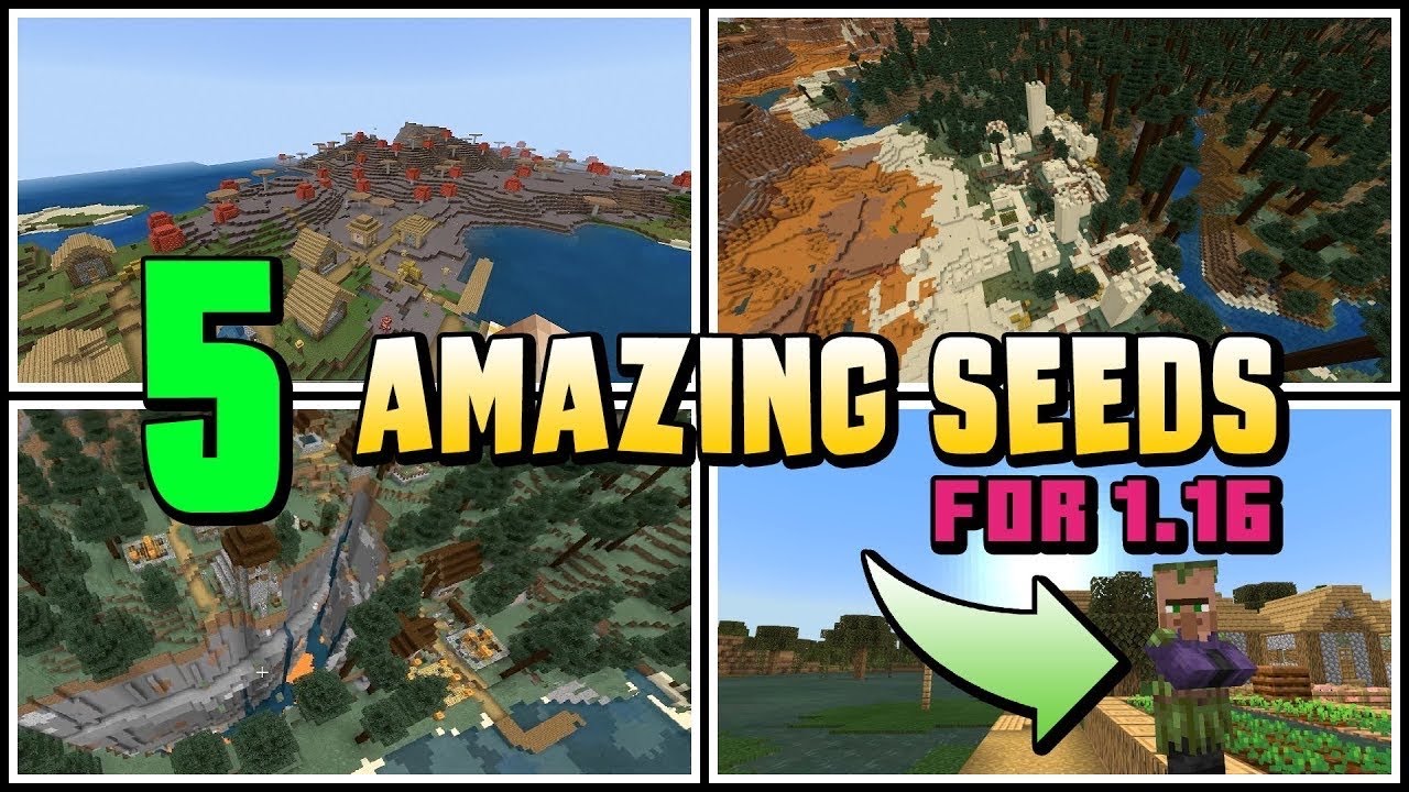 TOP 5 BEST NEW SEEDS for Minecraft 1.17! FULLY 1.17 TESTED! 💎⛏️ 7th ...