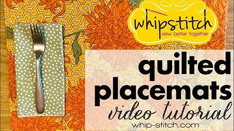 Quilted Placemats Tutorial
