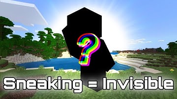 SNEAKING makes you INVISIBLE - Minecraft Datapack