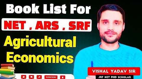 Syllabus & Booklist for NET ARS SRF Agricultural Economics!#agriculture#economics#icarnet#booklist!